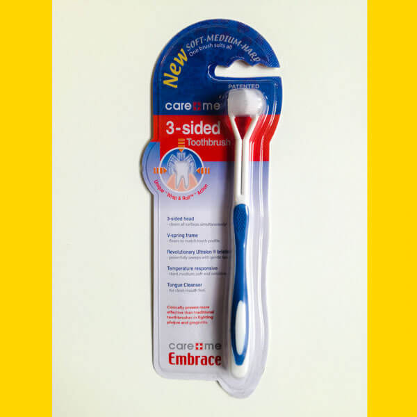 3 Sided Toothbrush 1 Piece