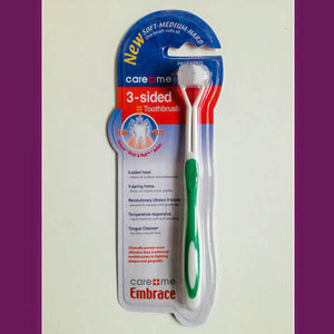 3 Sided Toothbrush 1 Piece