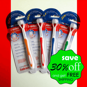 3 Sided Toothbrush Family Pack